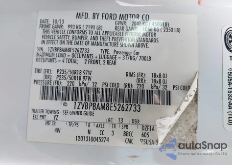 2014 Ford Mustang V6 Premium z USA, uszkodzony, nr VIN 1ZVBP8AM8E5262733